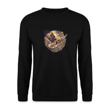 Falcon Falcon - Unisex Sweatshirt - black - Front - Alina (178cm) & Michal (187cm)