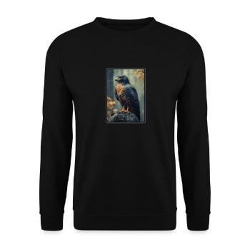 Falcon Falcon - Unisex Sweatshirt - black - Front - Alina (178cm) & Michal (187cm)