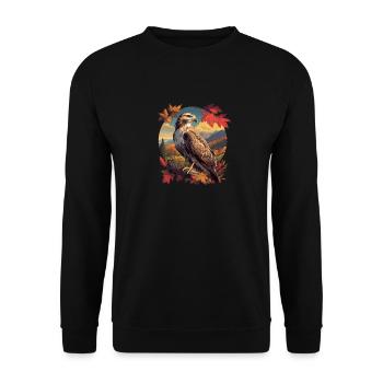 Falcon Falcon - Unisex Sweatshirt - black - Front - Alina (178cm) & Michal (187cm)