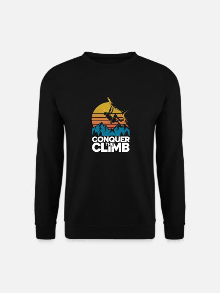 Conquer The Climb - Unisex Pullover - Schwarz