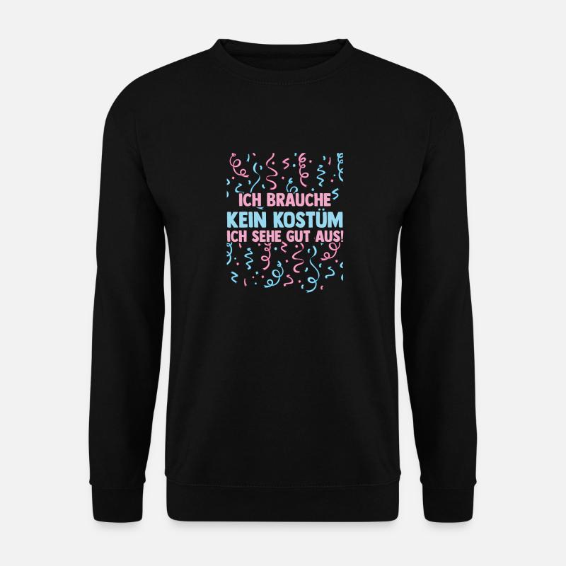 Karnevalskostüm Fasching Karneval - Unisex Pullover - Schwarz