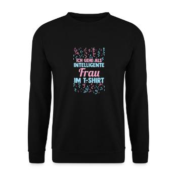 Carnival Costume Carnival - Unisex Sweatshirt - black - Front - Alina (178cm) & Michal (187cm)