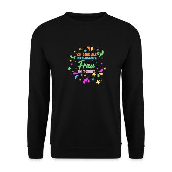 Costume de carnaval Carnaval - Sweat-shirt Unisexe - noir - Devant - Alina (178cm) & Michal (187cm)