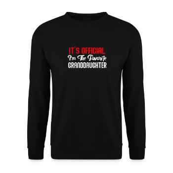Je suis la petite-fille préférée - Sweat-shirt Unisexe - noir - Devant - Alina (178cm) & Michal (187cm)