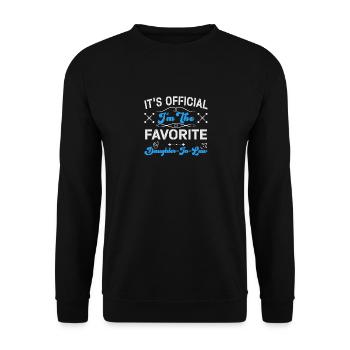 Je suis la belle-fille préférée - Sweat-shirt Unisexe - noir - Devant - Alina (178cm) & Michal (187cm)