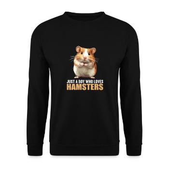 Hamster - Sweat-shirt Unisexe - noir - Devant - Alina (178cm) & Michal (187cm)