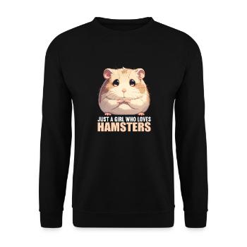 Hamster - Sweat-shirt Unisexe - noir - Devant - Alina (178cm) & Michal (187cm)