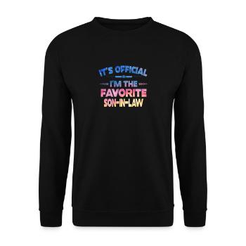 C’est le gendre préféré officiel - Sweat-shirt Unisexe - noir - Devant - Alina (178cm) & Michal (187cm)
