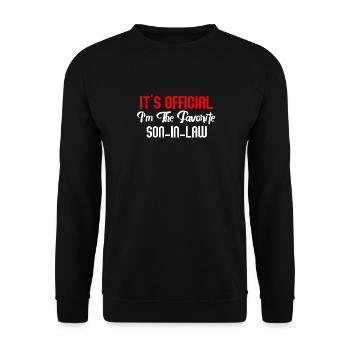 C’est le gendre préféré officiel - Sweat-shirt Unisexe - noir - Devant - Alina (178cm) & Michal (187cm)
