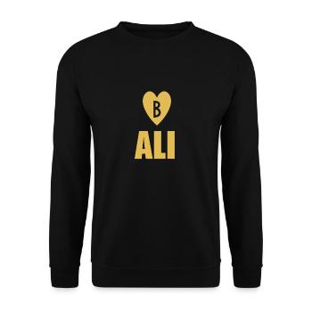 Goldenes Bali T Shirt - Unisex Pullover - Schwarz - Vorne - Alina (178cm) & Michal (187cm)