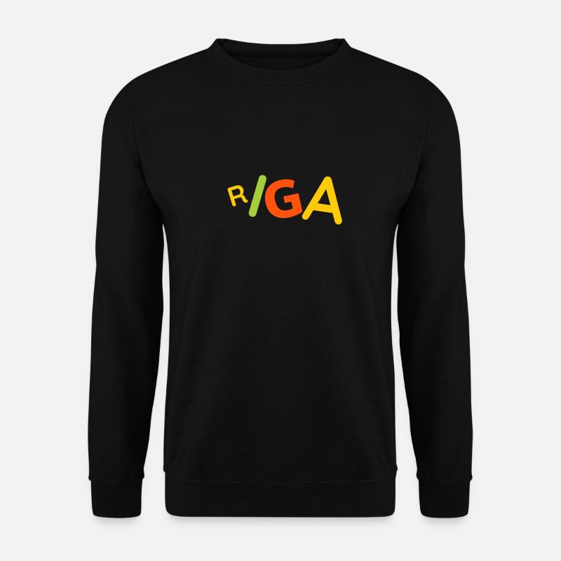 Riga Lettland T-Shirt - Unisex Pullover - Schwarz