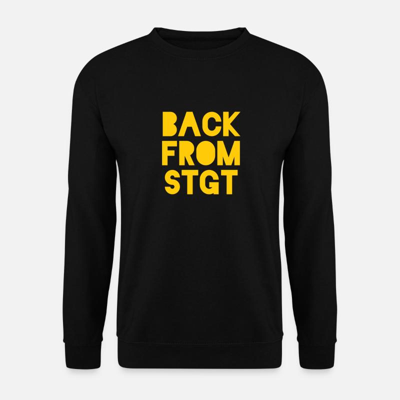 T-Shirt de retour de Stuttgart - Sweat-shirt Unisexe - noir