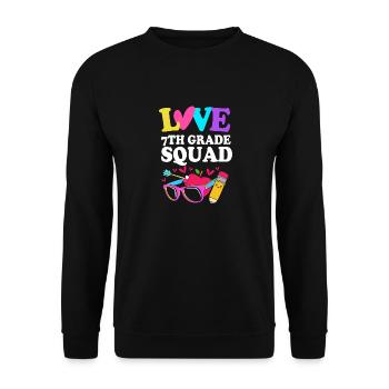 7th Grade - Unisex Sweatshirt - black - Front - Alina (178cm) & Michal (187cm)