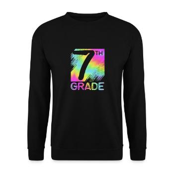 7th Grade - Unisex Sweatshirt - black - Front - Alina (178cm) & Michal (187cm)