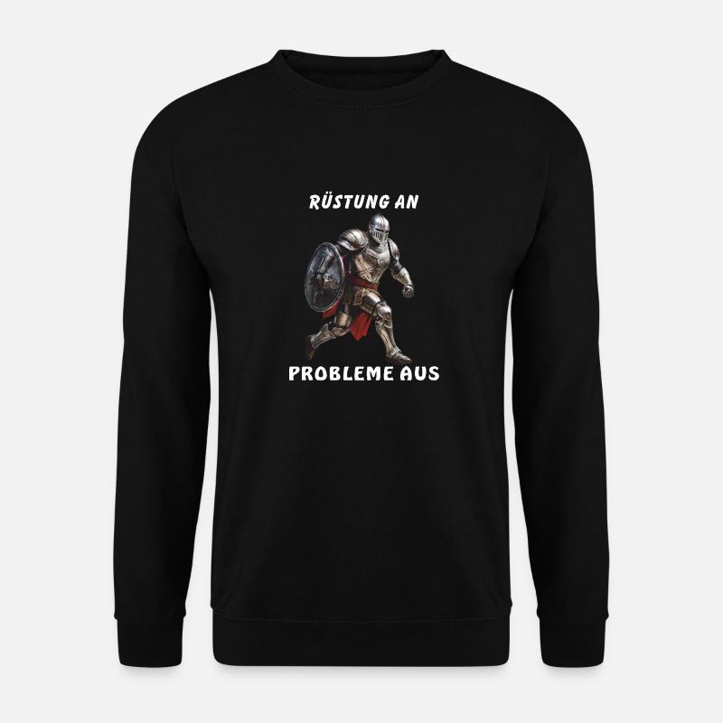 ARMURE DE CHEVALIER À PROBLÈMES - Sweat-shirt Unisexe - noir