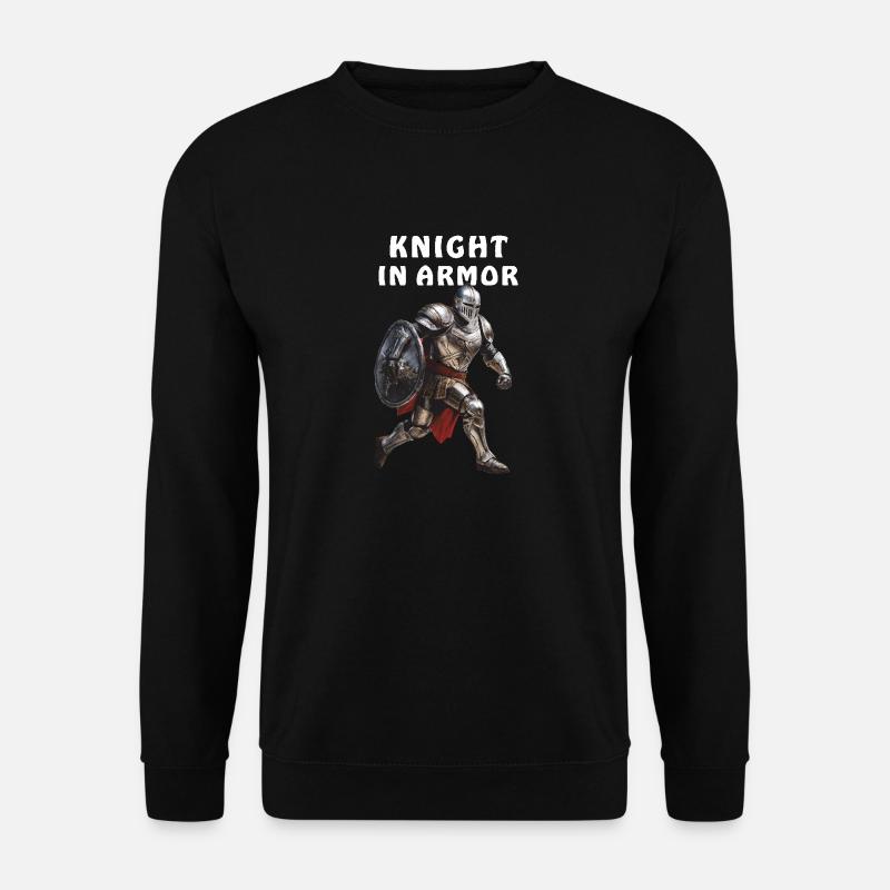 KNIGHT IN ARMOR - Unisex Pullover - Schwarz