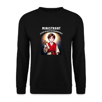 ENFANT DE CHŒUR PETITS HÉROS DANS LE SERVICE RELIGIEUX - Sweat-shirt Unisexe - noir - Devant - Alina (178cm) & Michal (187cm)