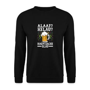 Costume de carnaval Boire de la bière Carnaval Carnaval - Sweat-shirt Unisexe - noir - Devant - Alina (178cm) & Michal (187cm)