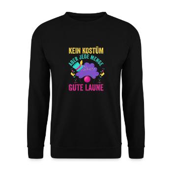 Carnival Costume Carnival - Unisex Sweatshirt - black - Front - Alina (178cm) & Michal (187cm)