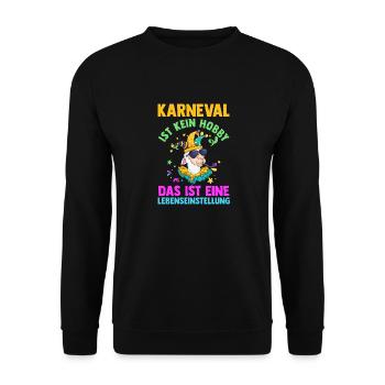 Costume de carnaval Carnaval - Sweat-shirt Unisexe - noir - Devant - Alina (178cm) & Michal (187cm)