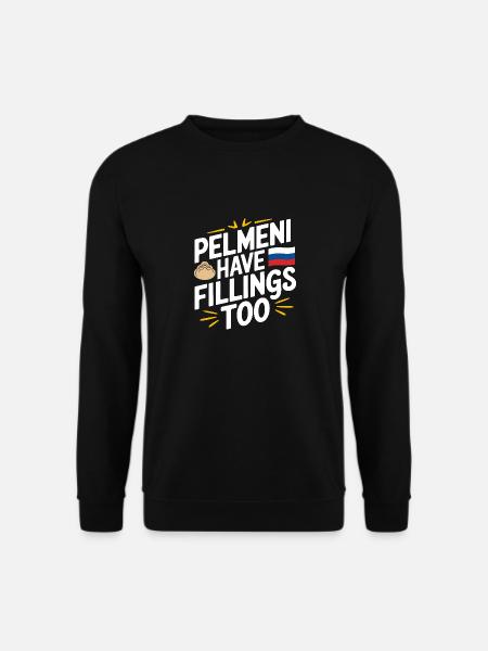 Pelmeni Russische Küche - Unisex Pullover - Schwarz