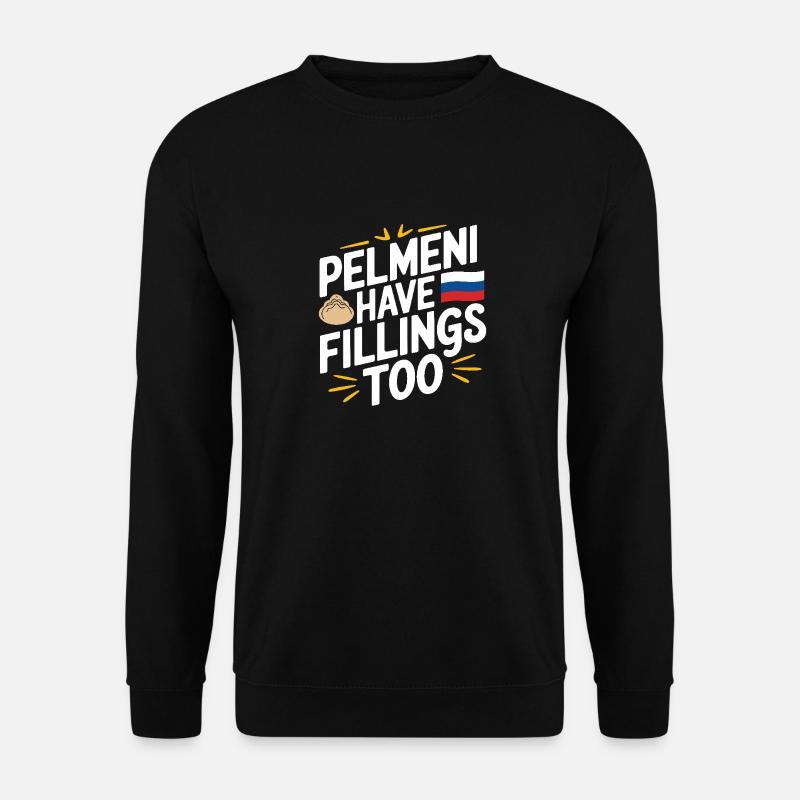 Pelmeni Russian Cuisine - Unisex Sweatshirt - black