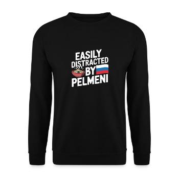 Pelmeni Cuisine russe - Sweat-shirt Unisexe - noir - Devant - Alina (178cm) & Michal (187cm)