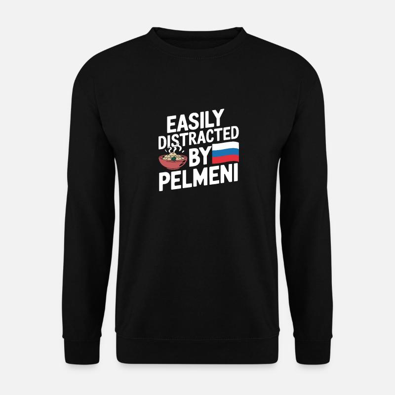 Pelmeni Russian Cuisine - Unisex Sweatshirt - black