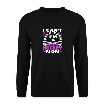 Je suis une maman joueuse de hockey sur gazon - Sweat-shirt Unisexe - noir - Devant - Alina (178cm) & Michal (187cm)