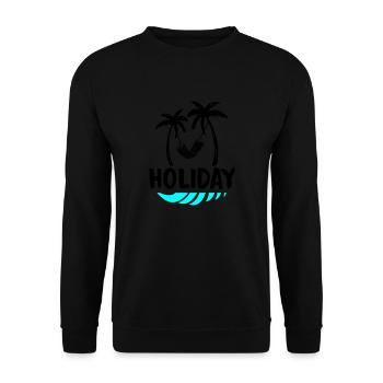 palms relax holiday - Unisex Pullover - Schwarz - Vorne - Alina (178cm) & Michal (187cm)