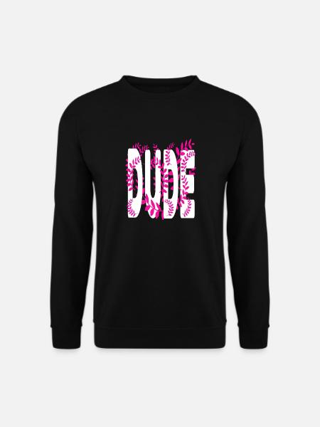 Hawaii style text Dude - Unisex Sweatshirt - black