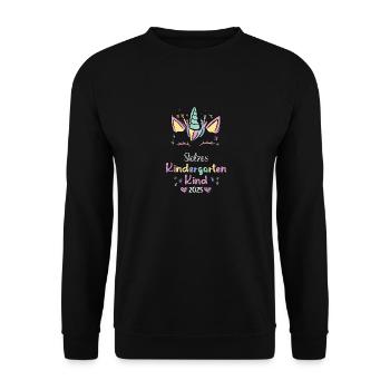 Jardin d’enfants Jardin d’enfants KITA 2025 Cadeau - Sweat-shirt Unisexe - noir - Devant - Alina (178cm) & Michal (187cm)