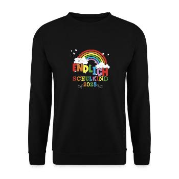 Écolier 2025 Inscription à l’école Première année - Sweat-shirt Unisexe - noir - Devant - Alina (178cm) & Michal (187cm)