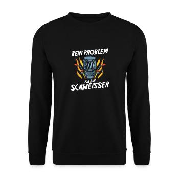 Welding Welding Workers Welder - Unisex Sweatshirt - black - Front - Alina (178cm) & Michal (187cm)