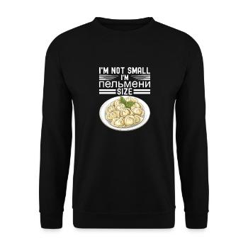 Pelmeni Cuisine russe - Sweat-shirt Unisexe - noir - Devant - Alina (178cm) & Michal (187cm)