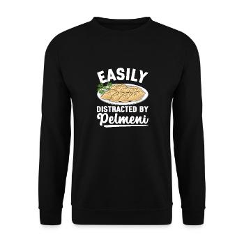 Pelmeni Cuisine russe - Sweat-shirt Unisexe - noir - Devant - Alina (178cm) & Michal (187cm)