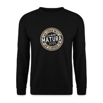 Matura 2024 Matura Matura Graduation Gift - Unisex Sweatshirt - black - Front - Alina (178cm) & Michal (187cm)