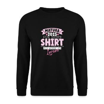 Matura 2024 Matura Graduation Girl Gift - Unisex Sweatshirt - black - Front - Alina (178cm) & Michal (187cm)