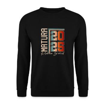 Matura 2024 Matura Matura Graduation Gift - Unisex Sweatshirt - black - Front - Alina (178cm) & Michal (187cm)