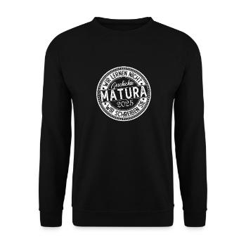 Matura 2024 Matura Matura Graduation Gift - Unisex Sweatshirt - black - Front - Alina (178cm) & Michal (187cm)