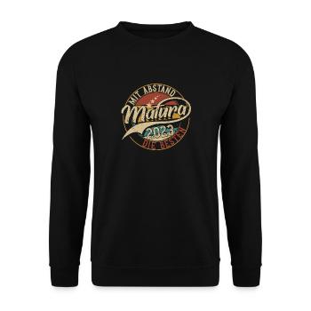 Matura 2024 Matura Matura Graduation Gift - Unisex Sweatshirt - black - Front - Alina (178cm) & Michal (187cm)