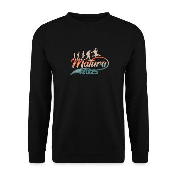 Matura 2024 Matura Matura Graduation Gift - Unisex Sweatshirt - black - Front - Alina (178cm) & Michal (187cm)