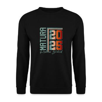 Matura 2024 Matura Matura Graduation Gift - Unisex Sweatshirt - black - Front - Alina (178cm) & Michal (187cm)
