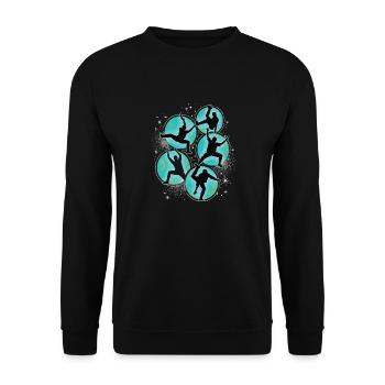 Breakdance Kids for Dance Breakdancers - Unisex Sweatshirt - black - Front - Alina (178cm) & Michal (187cm)