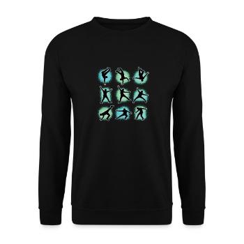 Breakdance Kids for Dance Breakdancers - Unisex Sweatshirt - black - Front - Alina (178cm) & Michal (187cm)
