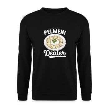 Pelmeni Russian Cuisine - Unisex Sweatshirt - black - Front - Alina (178cm) & Michal (187cm)