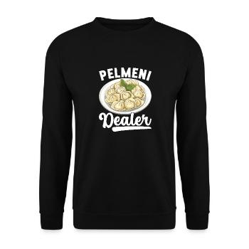Pelmeni Russian Cuisine - Unisex Sweatshirt - black - Front - Alina (178cm) & Michal (187cm)