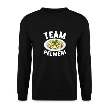 Pelmeni Russian Cuisine - Unisex Sweatshirt - black - Front - Alina (178cm) & Michal (187cm)