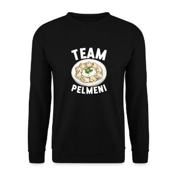 Pelmeni Cuisine russe - Sweat-shirt Unisexe - noir - Devant - Alina (178cm) & Michal (187cm)