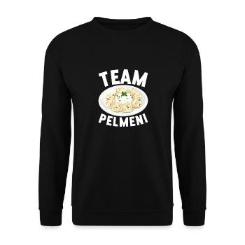 Pelmeni Russian Cuisine - Unisex Sweatshirt - black - Front - Alina (178cm) & Michal (187cm)